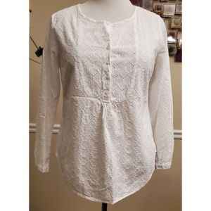 L.L. Bean White Top